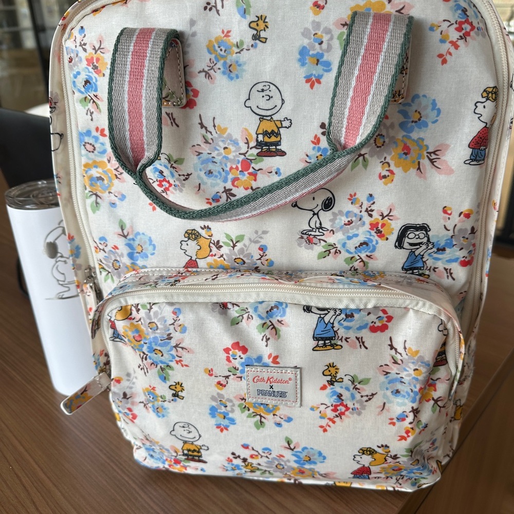 Peanuts Snoopy X Cath Kidston 15 inches rosewood backpack - Picture 5 of 10